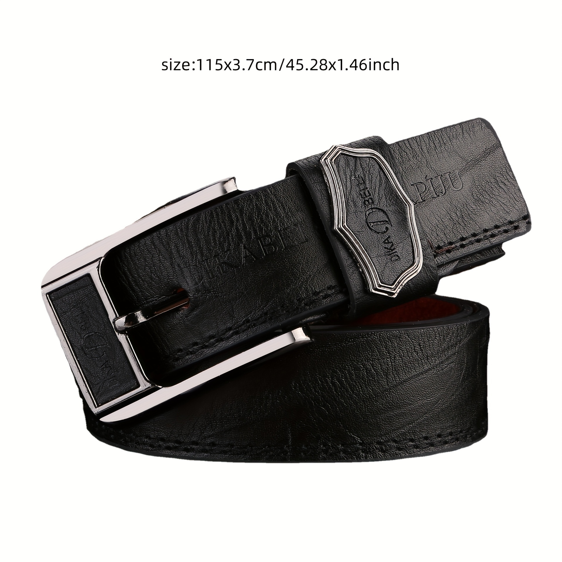 Classic Unisex PU Leather Belt Punk Solid Jeans Pants Belt