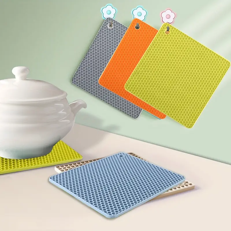Silicone Pot Mat, Silicone Pot Holders For Hot Pan And Pot Pads