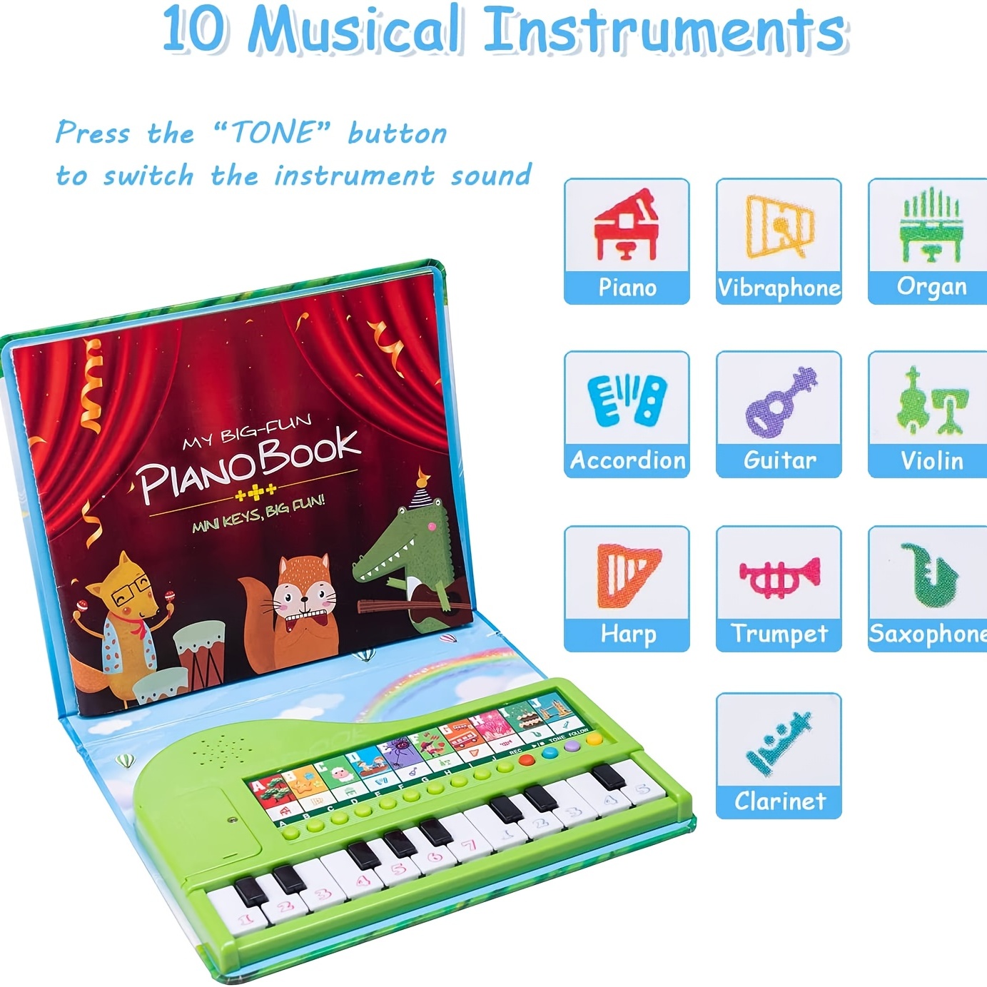 Jouets pour Enfants Livre de Piano Livre de Jouets pour Piano
