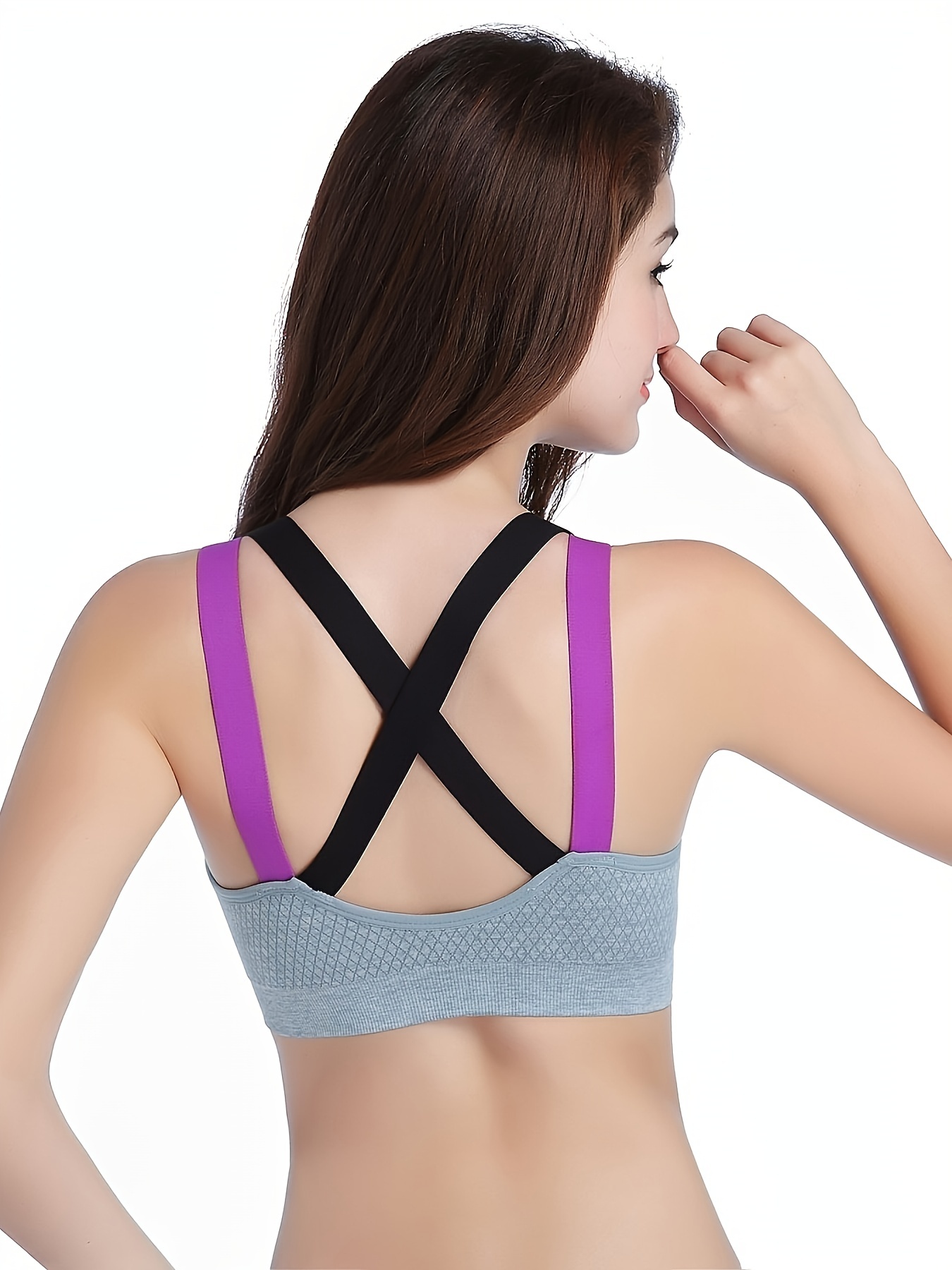 Women Sports Comfort Wirefree Bra,Hollow Mesh No Underwire Push Up  Breathable Hole Plus Size Bra Vest Bralettes