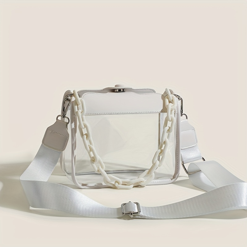 Mini Box Bag Clear Fashionable Top Handle