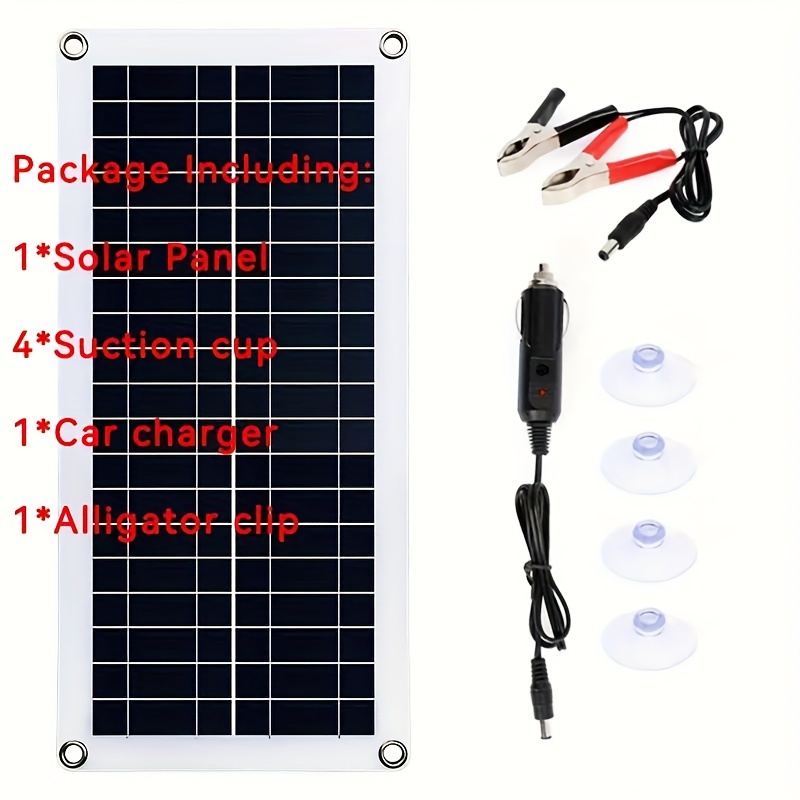 1pc solar panel kit 12v 18v charge battery with 30a 60a controller module 2 usb port cell battery power bank for phone rv car
