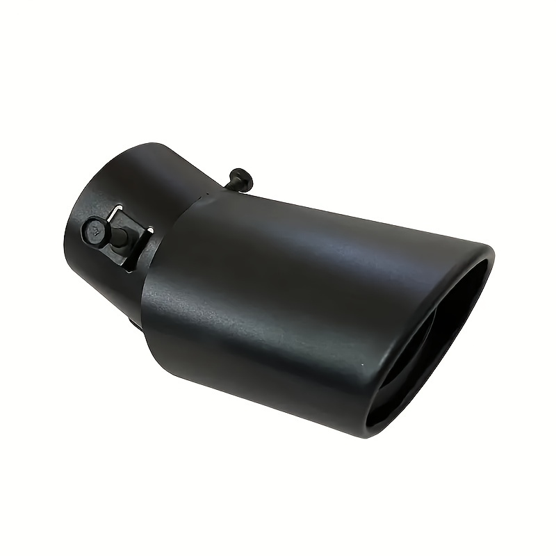 Silenciador de escape Universal para coche de 76mm, tubo trasero  modificado, cola de tubo de acero inoxidable (negro titanio) LAVENTE