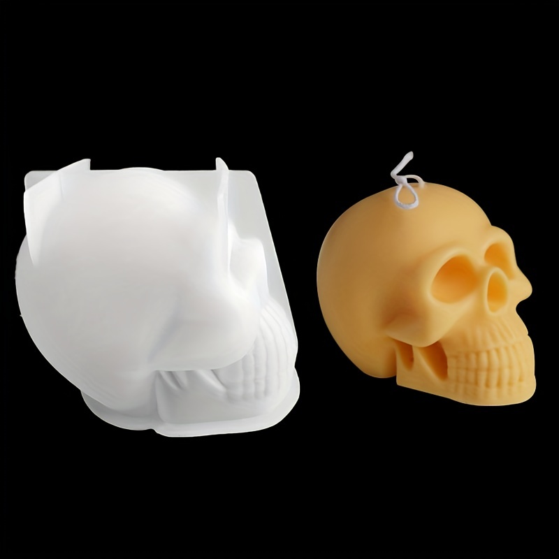 Skull Silicone Mold Pattern DIY Candle Resin Kitchen Fudge Iced Chocolate  Cake