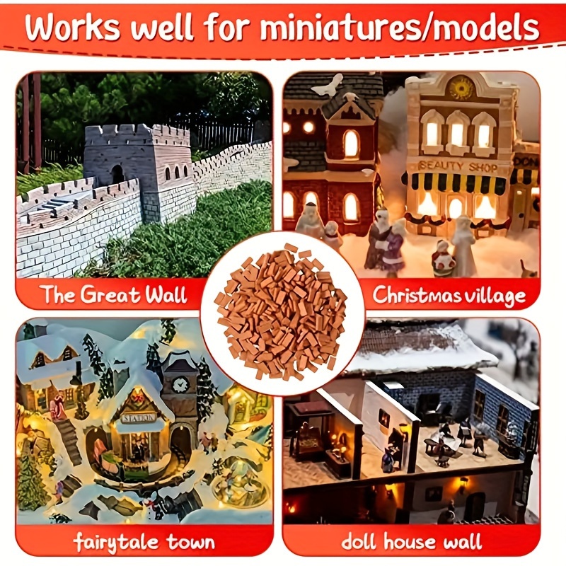 Milisten Juguetes para niños, modelo de mini ladrillos de 80 piezas de  ladrillos en miniatura, ladrillo hexagonal en miniatura, modelo de mini