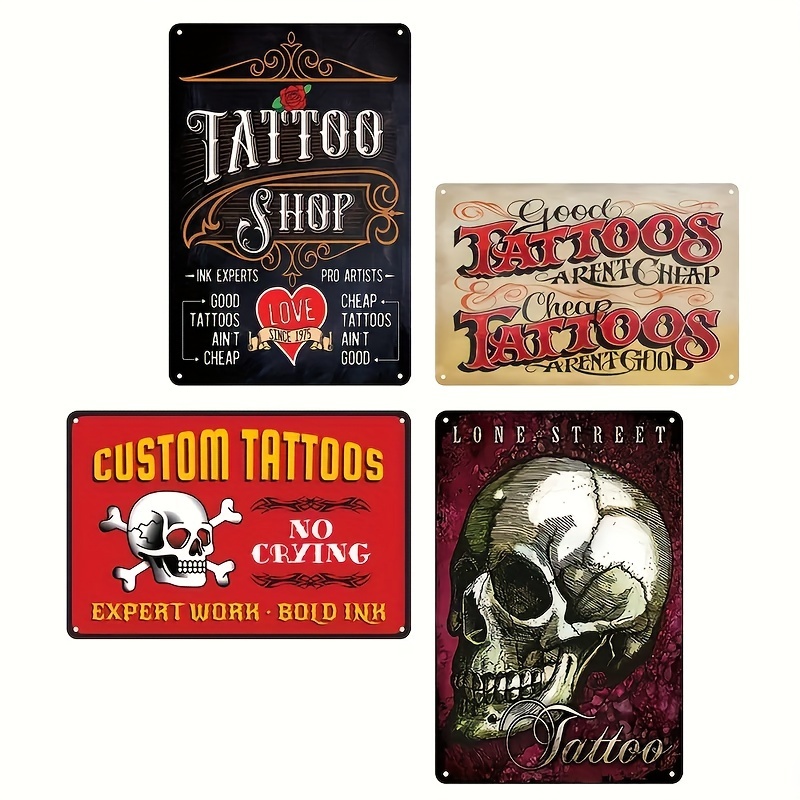 Personalized Tattoo Metal Sign Tattoo Shop Sign Tattoo Artist