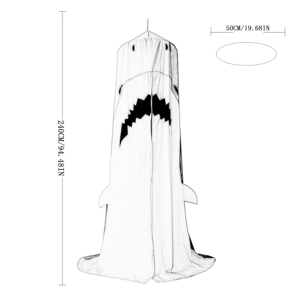Megalodon Shark Tent Kids' Bed Curtain & Mosquito Net