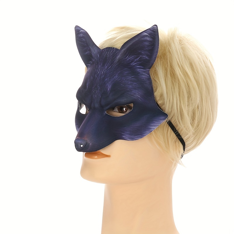 Men's Half Face Mask Fox Mask Antique Mask Cosplay Mask - Temu