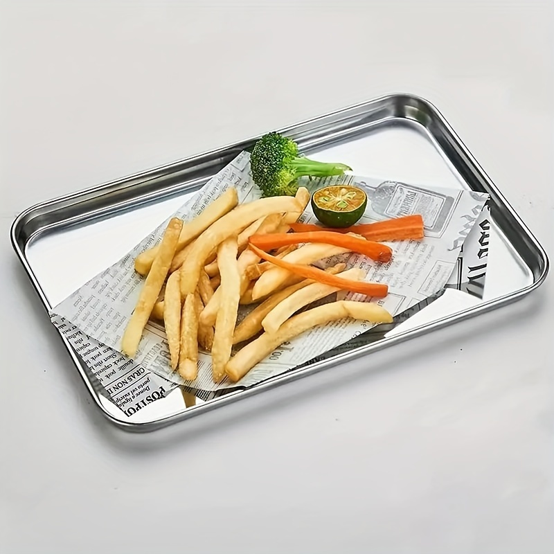 Stainless Steel Rectangular Tray Baking Pans Toaster Oven - Temu