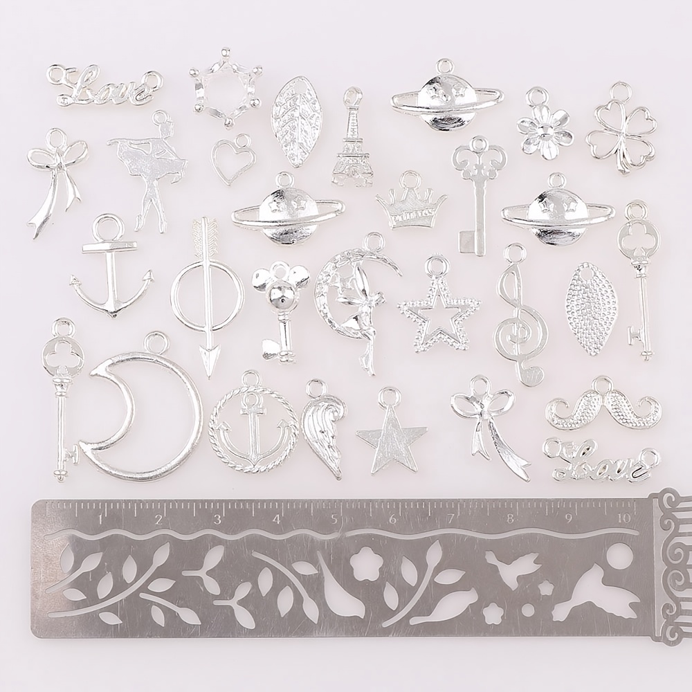 20pcs Set Mixed Style Alloy Pendant Craft Supplies