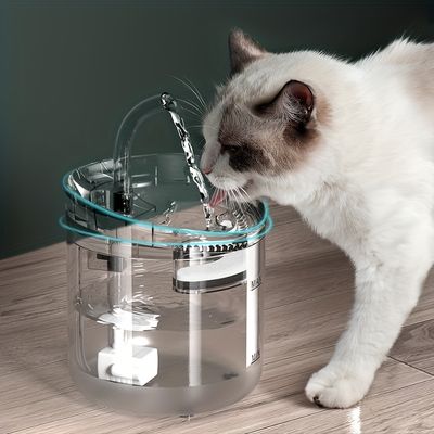 Cat Water Fountain Pet Transparent Water Dispenser Ultra Quiet Two Water  Flow Settings - Pet Supplies - Temu
