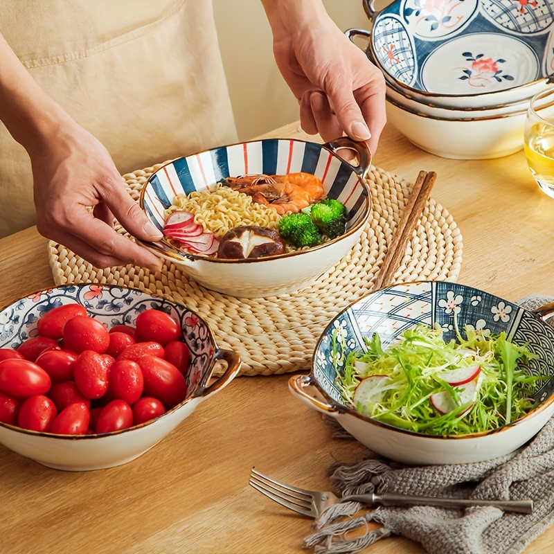 Ceramic Salad Bowl,, Japanese Style Bowl For Salad Spaghetti