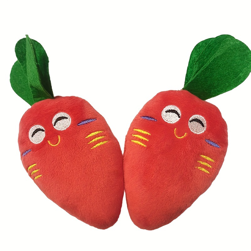 Large Carrot Design Pet Grinding Teeth Squeaky Plush Toy - Temu