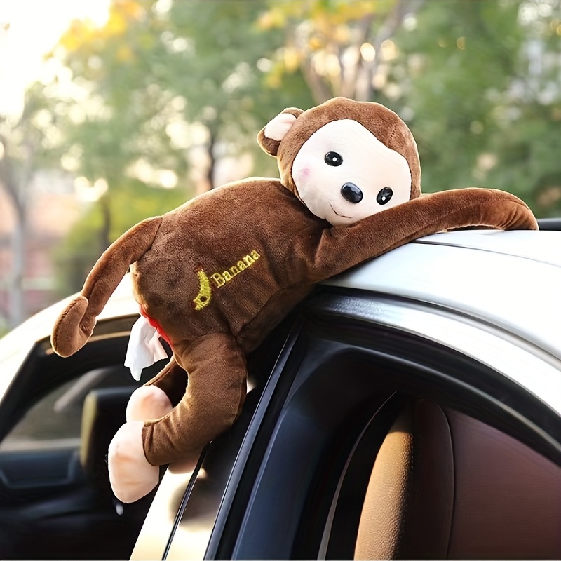 Niedlicher Affe Taschentuchhalter Tier Cartoon für Auto Büro Geschenk Dekor