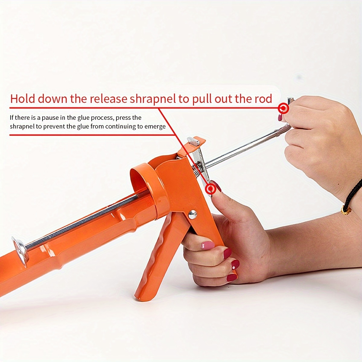 Caulk Gun Silicone Caulking Gun Adjustable Thrust Ratio No Temu