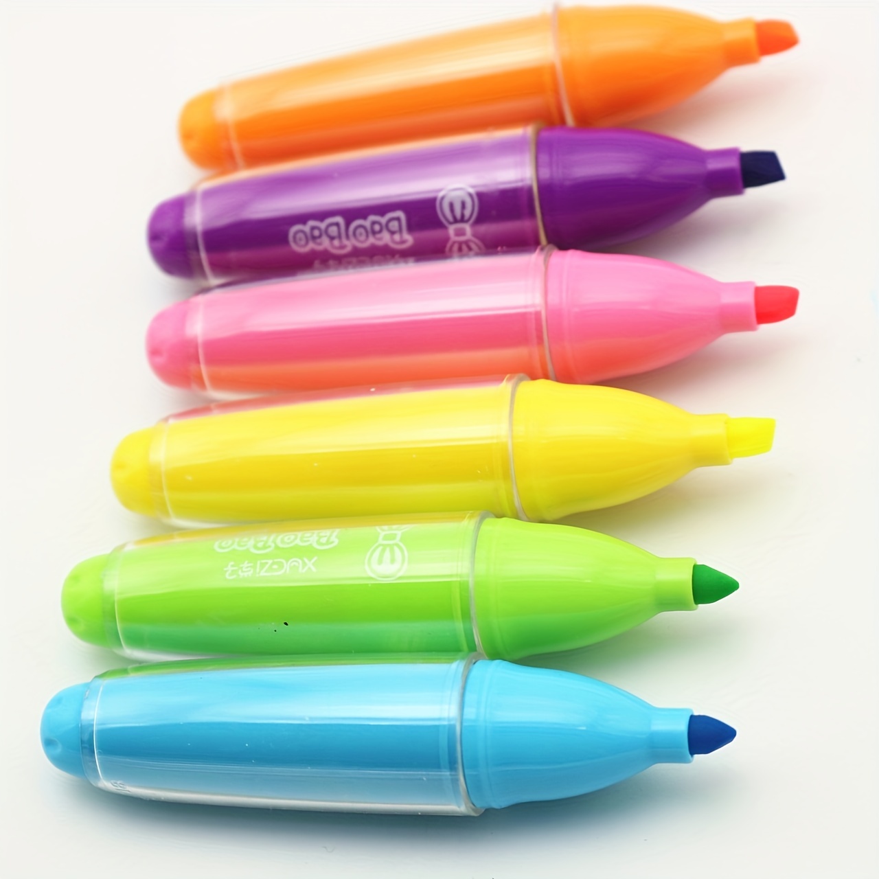 6PCS/Set Rabbit Mini Highlighter Pen Marker Pens Kawaii Stationery