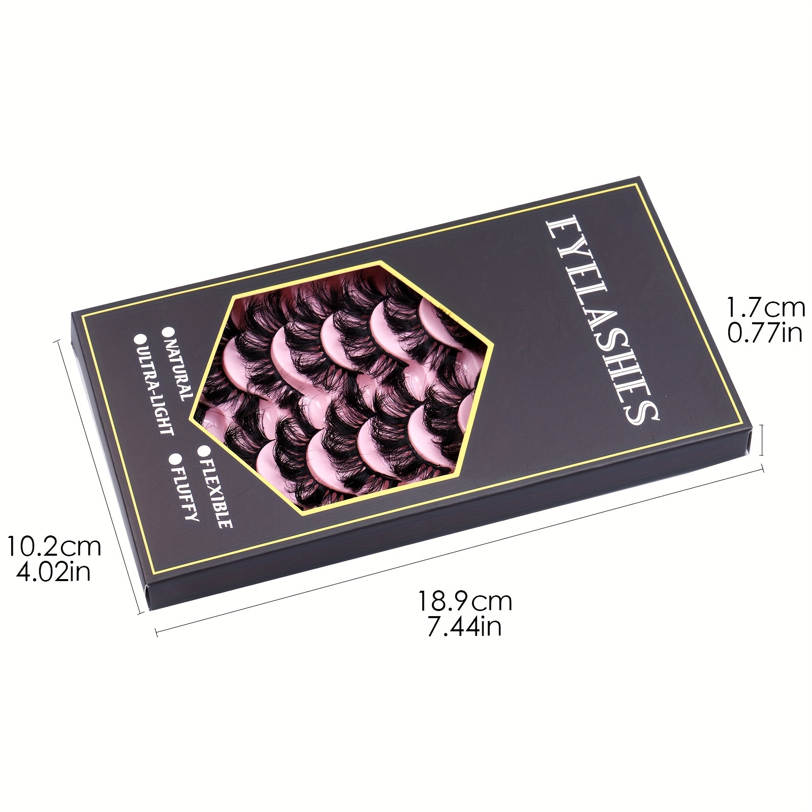 10 Pairs Thick Curling Messy Faux Mink False Eyelashes