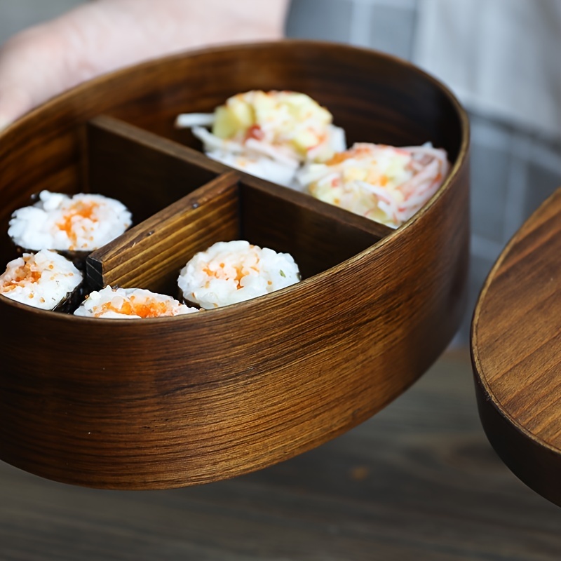 Wooden Lunch Box Japanese Bento Box Food Container Small - Temu