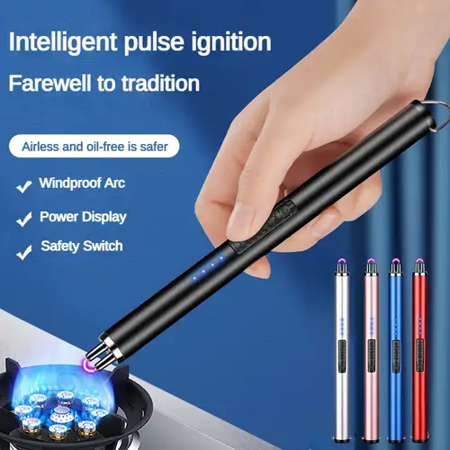 1pc Windproof Rechargeable Electric Arc Lighter Perfect For - Temu