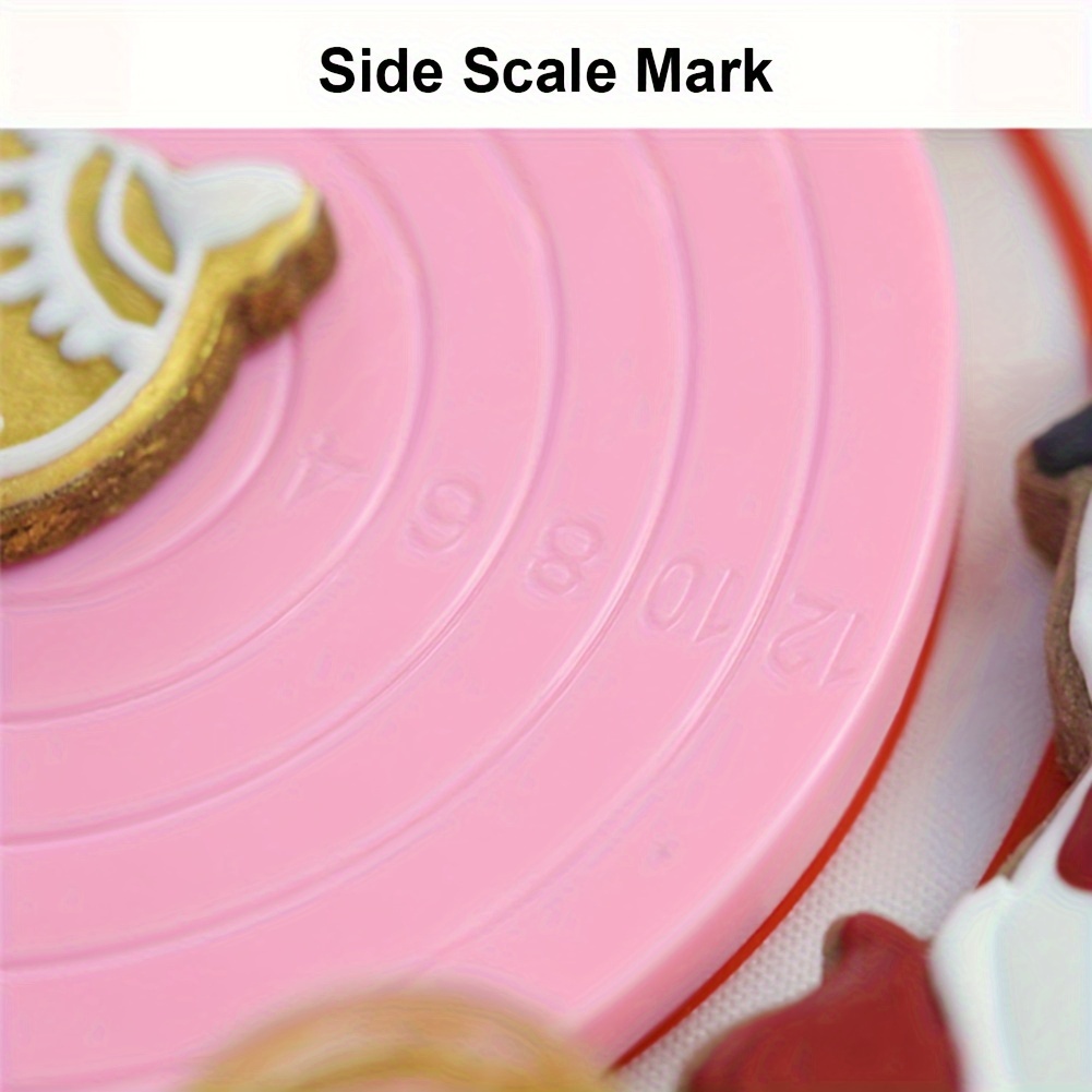 14cm Mini DIY Cake Rotating Turntable Display Stand Plastic Round