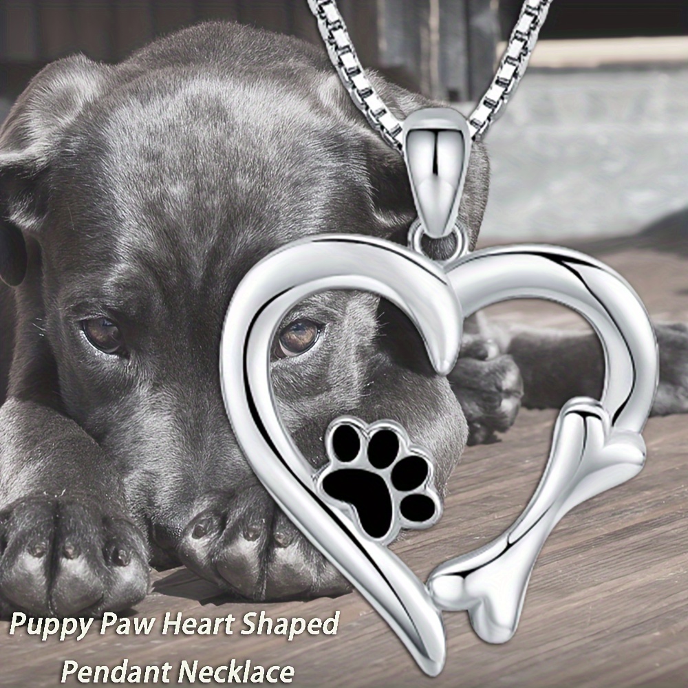 Heart Paw Necklace - Temu