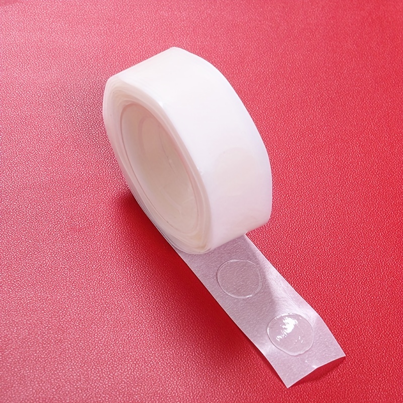 1roll PVC Balloon Glue, Simple White Double-sided Glue Dot For Balloon