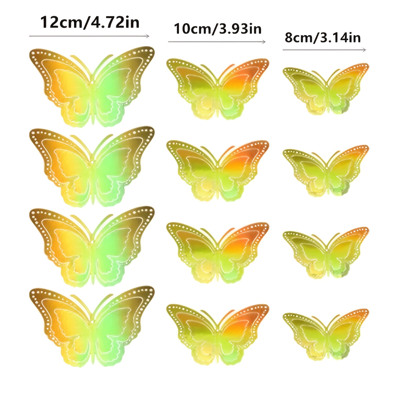 3d Three dimensional Double layer Simulation Butterfly - Temu