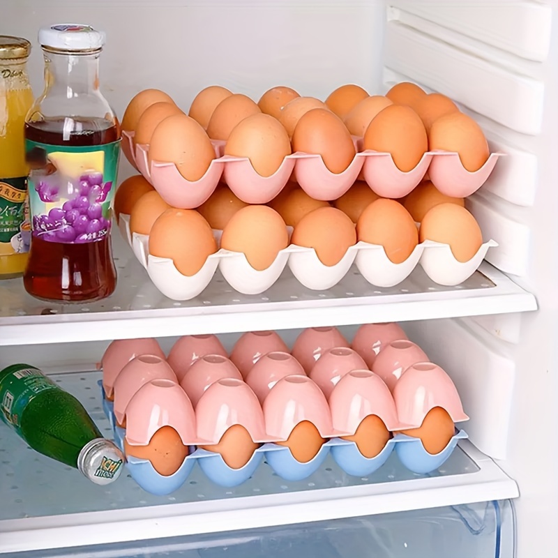 Contenitori per Organizer per frigorifero in plastica trasparente  frigorifero per alimenti dispensa congelatore portauovo scatola di  immagazzinaggio