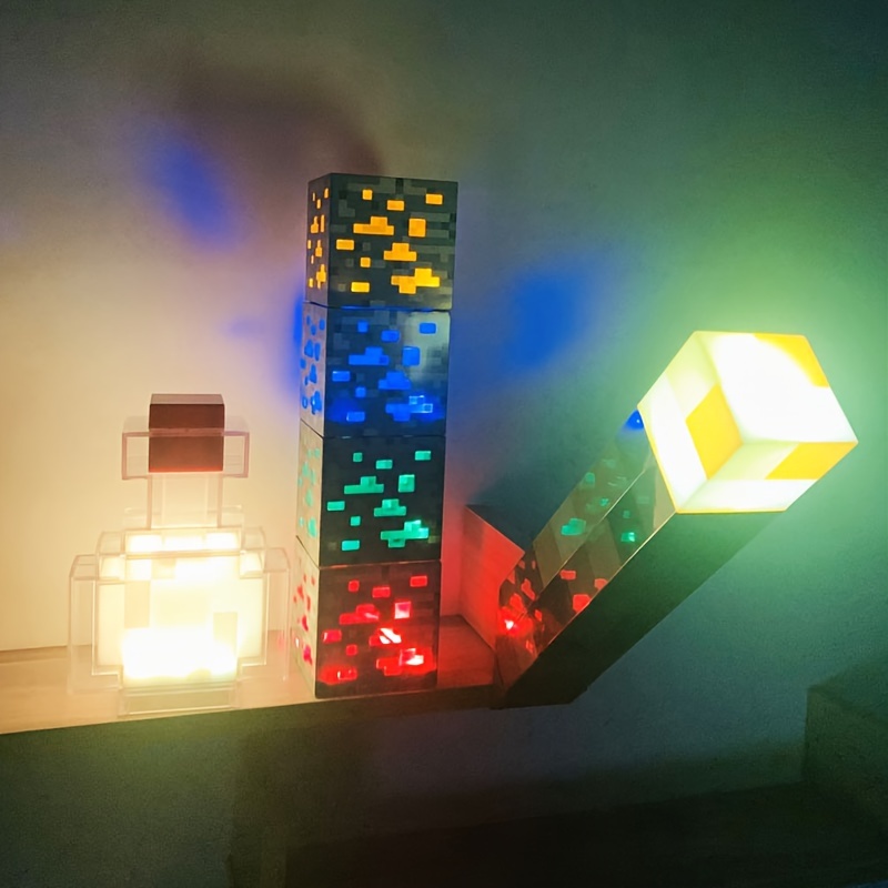 Luz de espejo infinito, luz de arte de color infinito de dodecaedro para  decoración de sala de juegos, hiper cubo 3D, RGBW, cambio de color