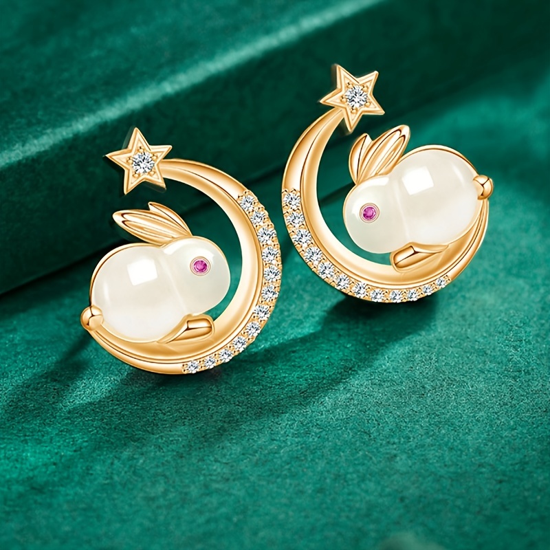 Cute deals moon earrings