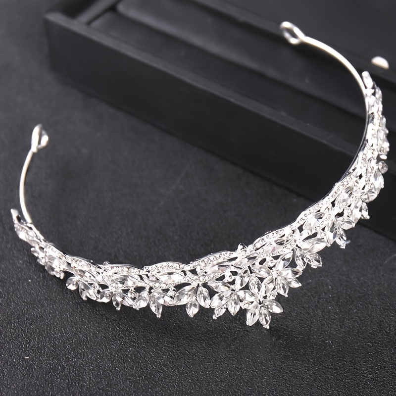 Tiara Sposa Strass Spose E Ragazze Fiori Corona Sposa Fascia - Temu Italy