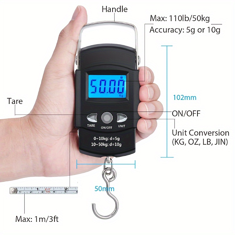 Pocket Scale Weighing Electronic Balance Digital Fish Hook - Temu