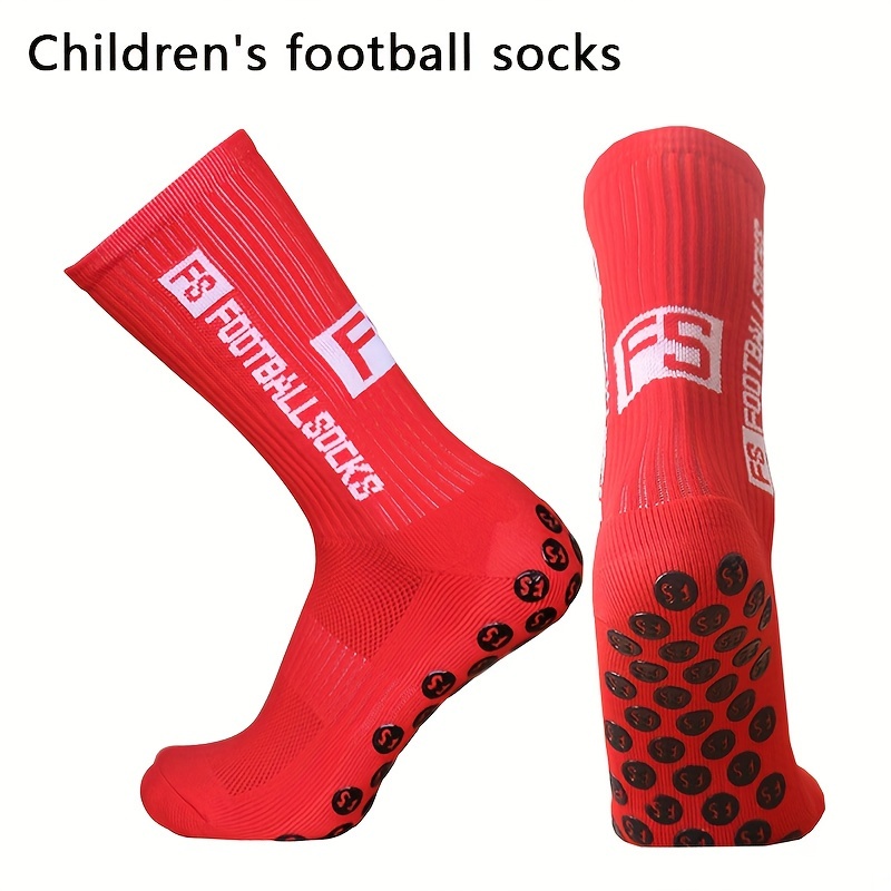 Calcetines De Fútbol Para Niños Con Agarre Calcetines - Temu
