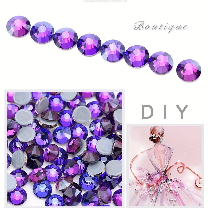 Purple Flatback Rhinestones - Temu