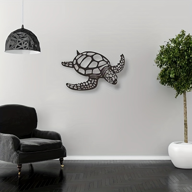 Metal Sea Turtle Ornament Beach Theme Decor Wall Art - Temu