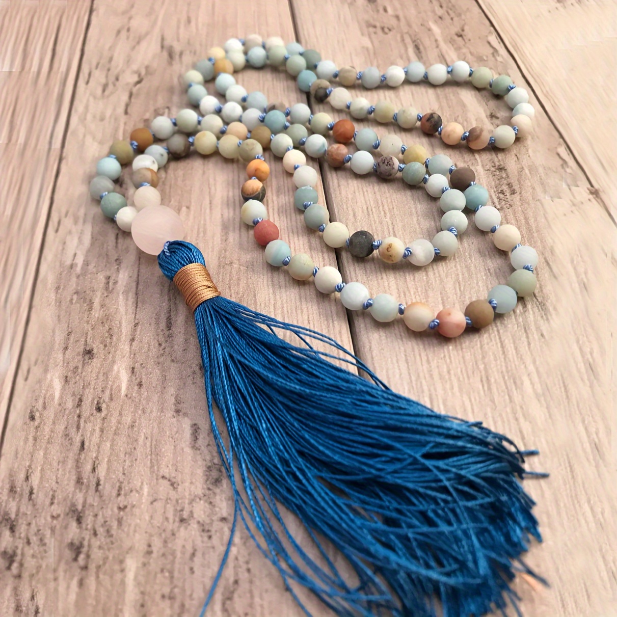 Exquisite 108 Mala Bead Necklace Yoga Mala Meditation Beads - Temu