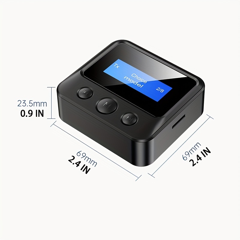 Bluetooth 5.0 Audio Adapter 3,5 mm Aux Auto Bluetooth Transmitter Empfänger,  Mini Wireless Bluetooth Audio Adapter für Home Auto PC Audio Music Head A