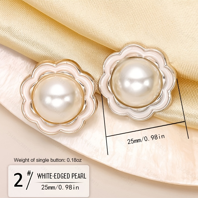 Versatile Fashion Custom Button Exquisite Faux Pearl Buttons