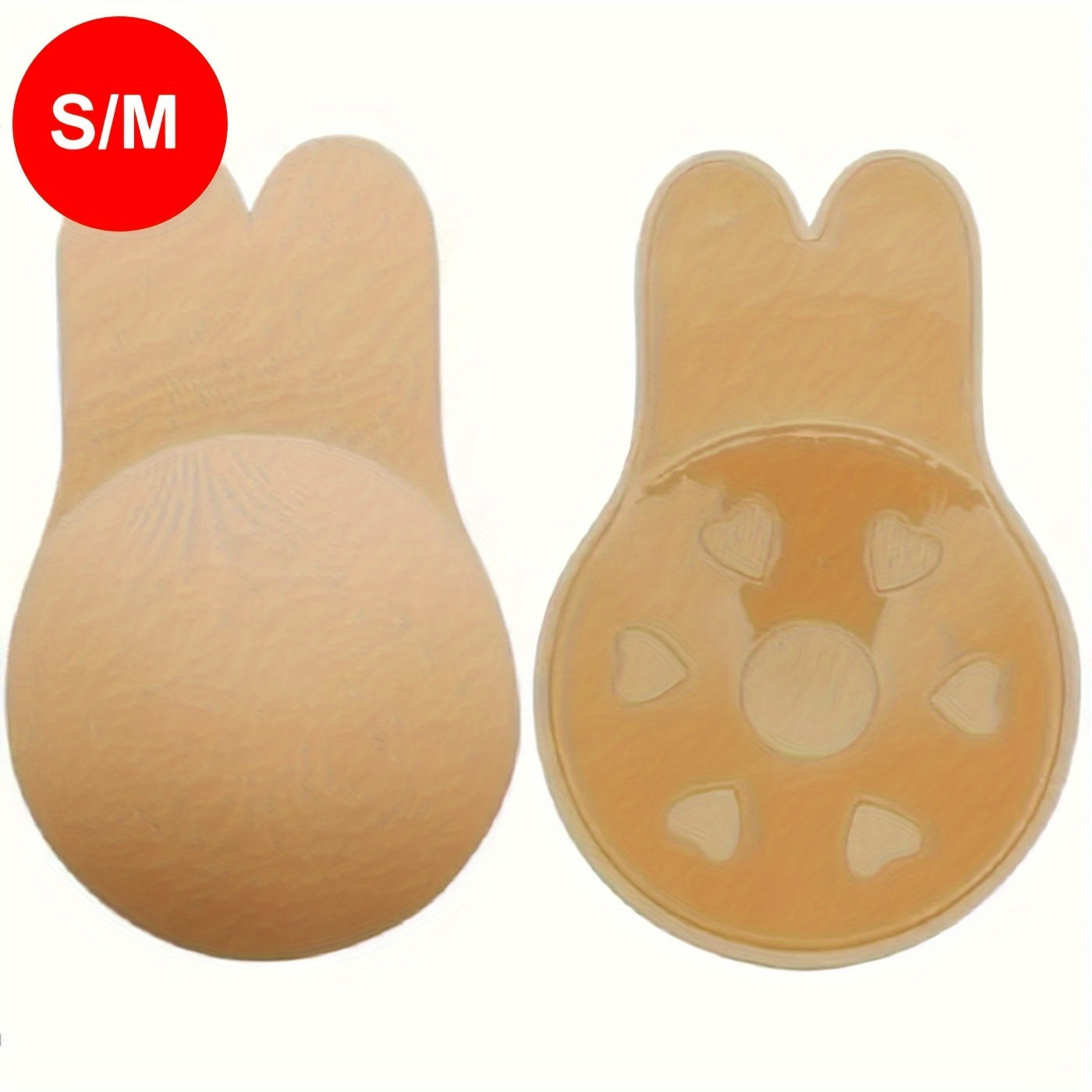Frauen Push Up Bhs Self Adhesive Silikon Liebsten Unsichtbare Bh Reusable  Sticky Brust Lift Band Kaninchen Nippel Abdeckung Bh Pads