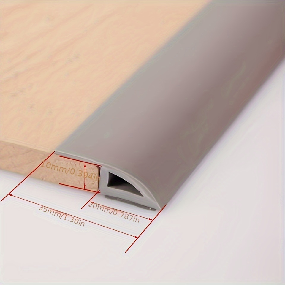 Length Height Pvc Self-adhesive Protective Floor Mat, Flat Buckle Bar  Strip, Suitable For Floor Door Sill Seam Edge Decoration, Home Decor - Temu