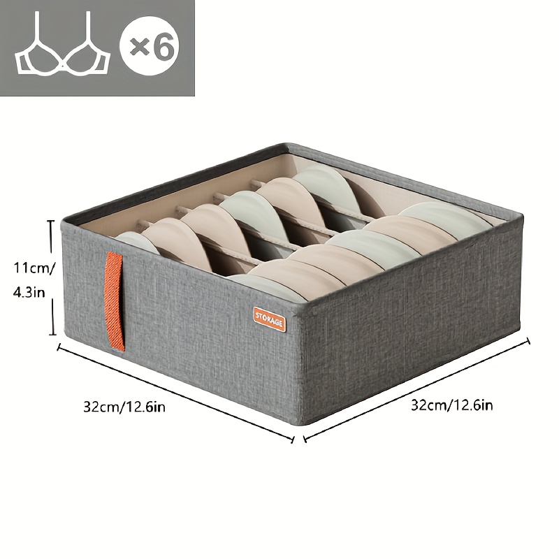4 Packs Underwear Drawer Organizer,underwear And Bras Drawer Organizers For  Clothing With 45 Cells Fabric Foldable Grids Dividers Box For Socks,underw