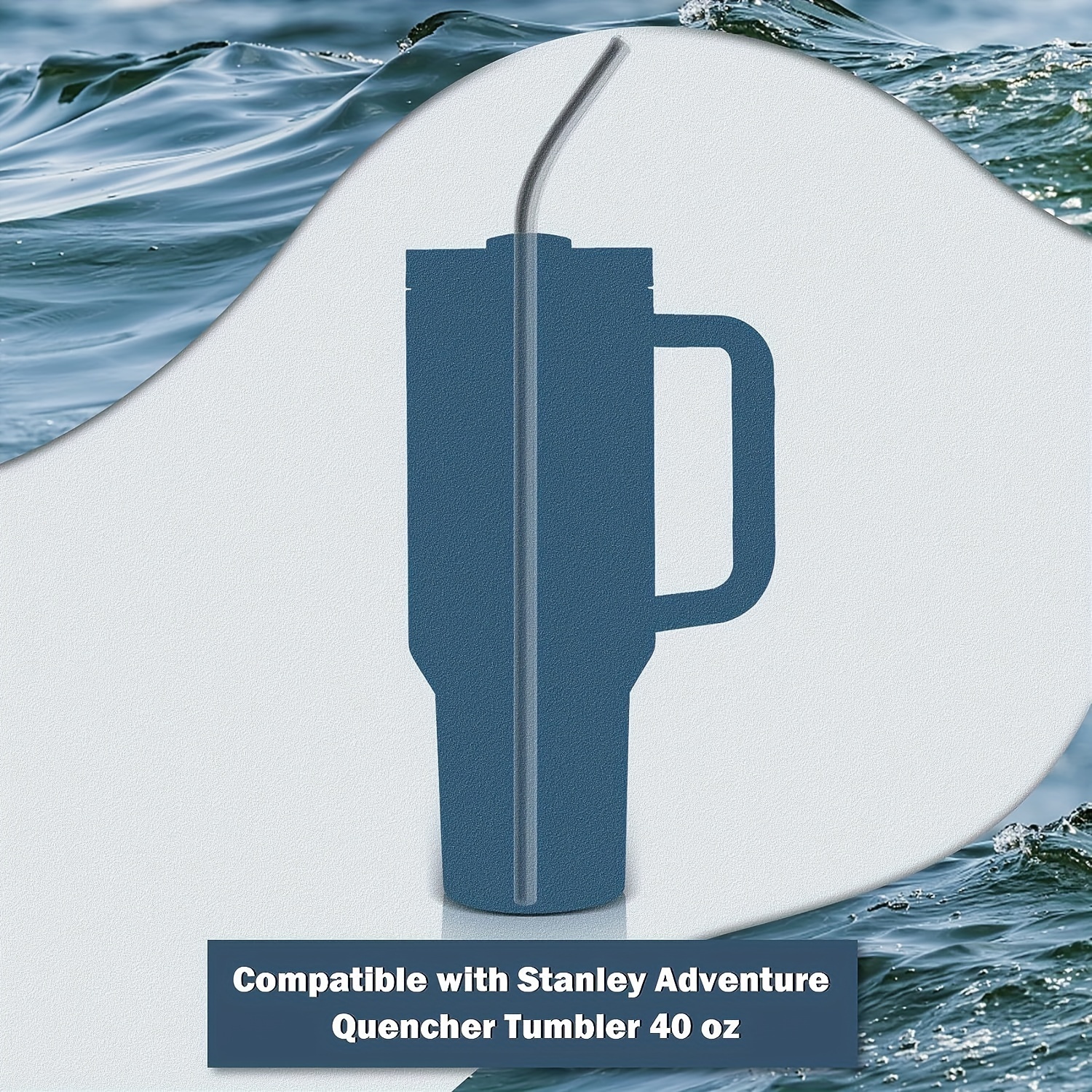 Extra Long Metal Replacement Straws For Stanley Adventure Travel
