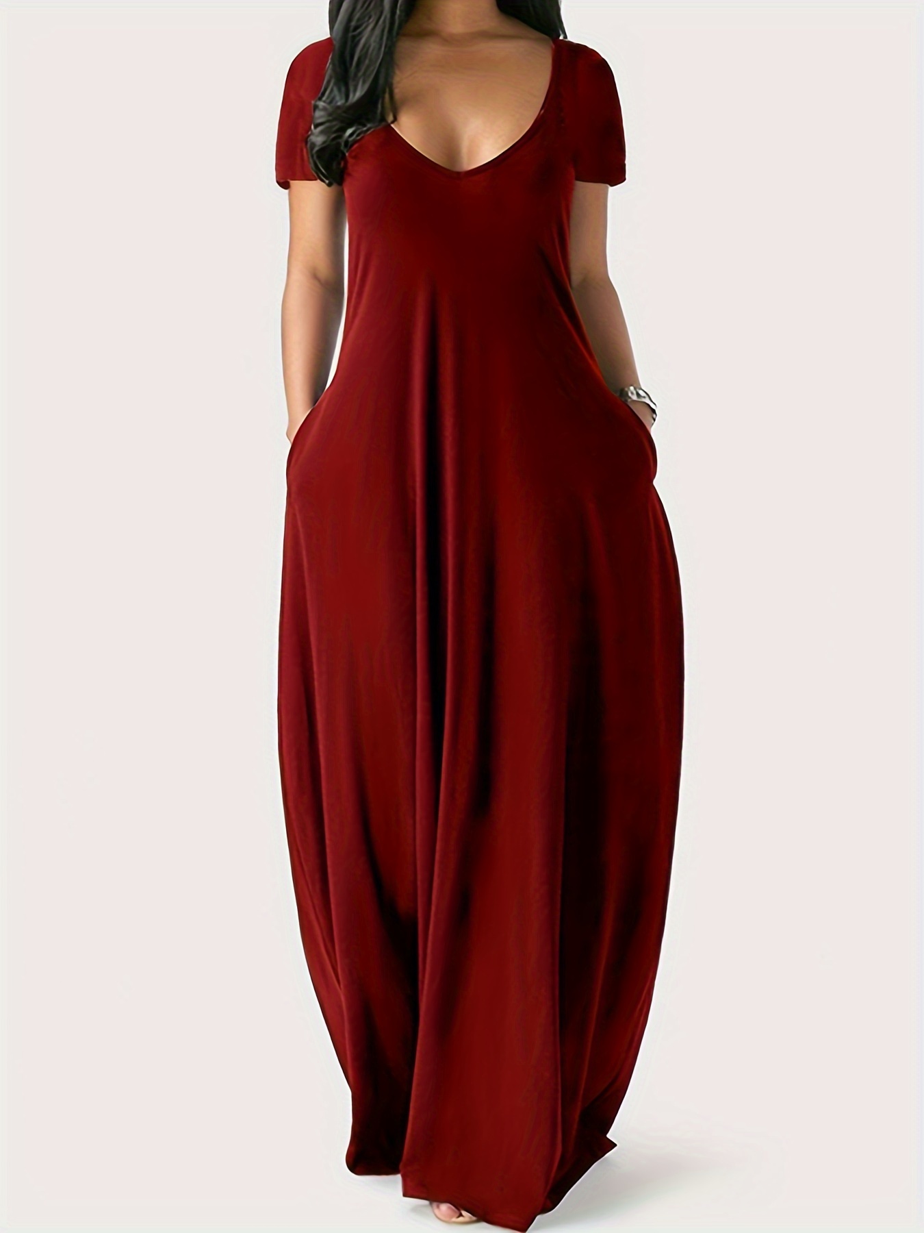 PRETTYGARDEN Long Sleeve Maxi Dress for Women V Neck Casual Button Down  Boho Long Floral Dresses