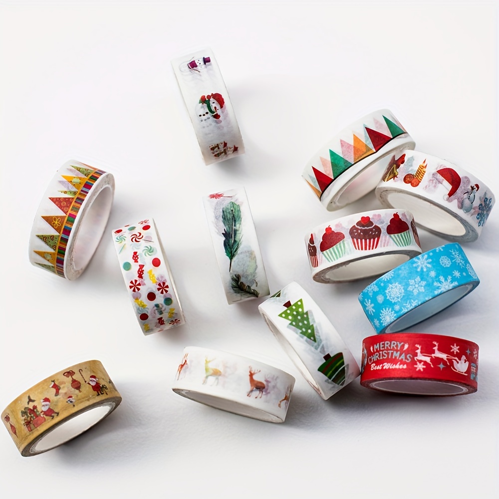 Christmas Paper Tape, Festive, Sticky Tape, Gifts, Packaging