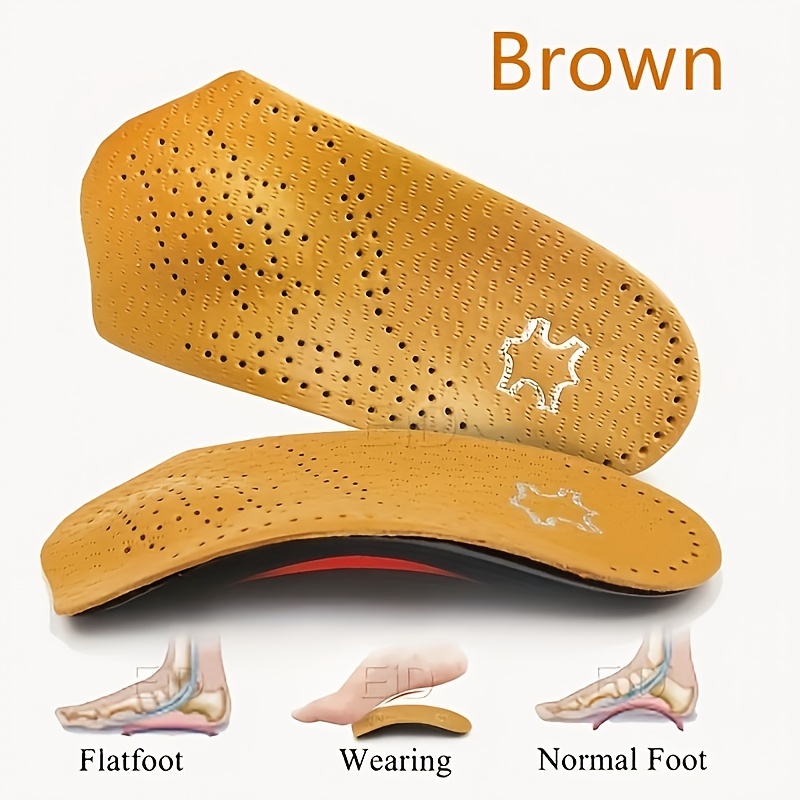 Arch Correcting Insoles TPE Heel Cups Plantar Fasciitis Inserts