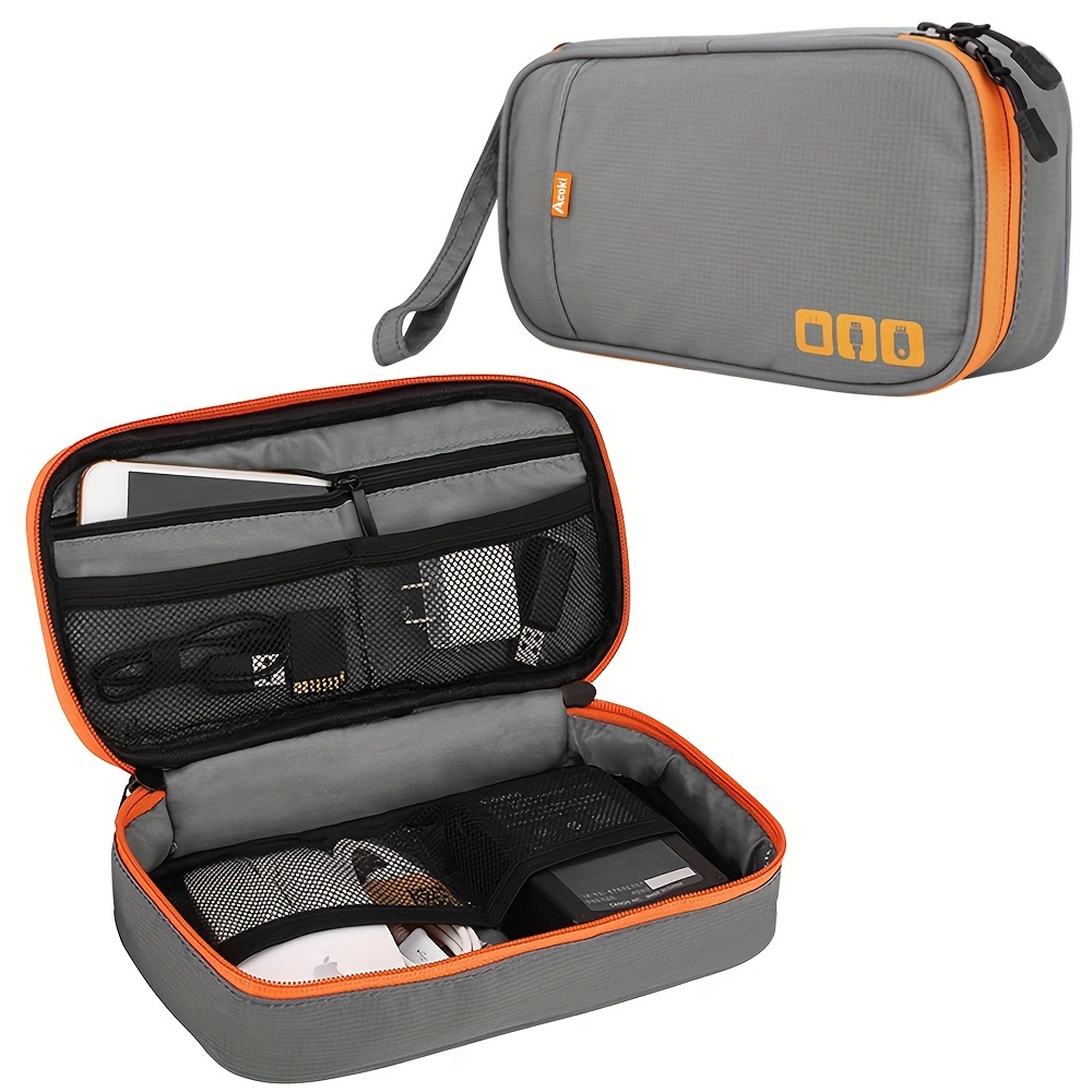 Portable Electronic Accessories Travel Case Zipper Versatile - Temu