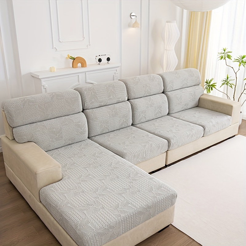 Coprisedile per divano stampato con foglie copridivano elastico