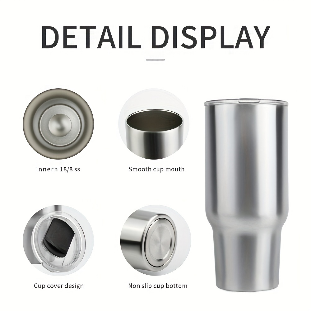 Water Cup Slim Design Travel Mug Durable Stainless Steel Insulated Tumbler  Leak Proof Travel Coffee Mug with Silicone Lid - AliExpress