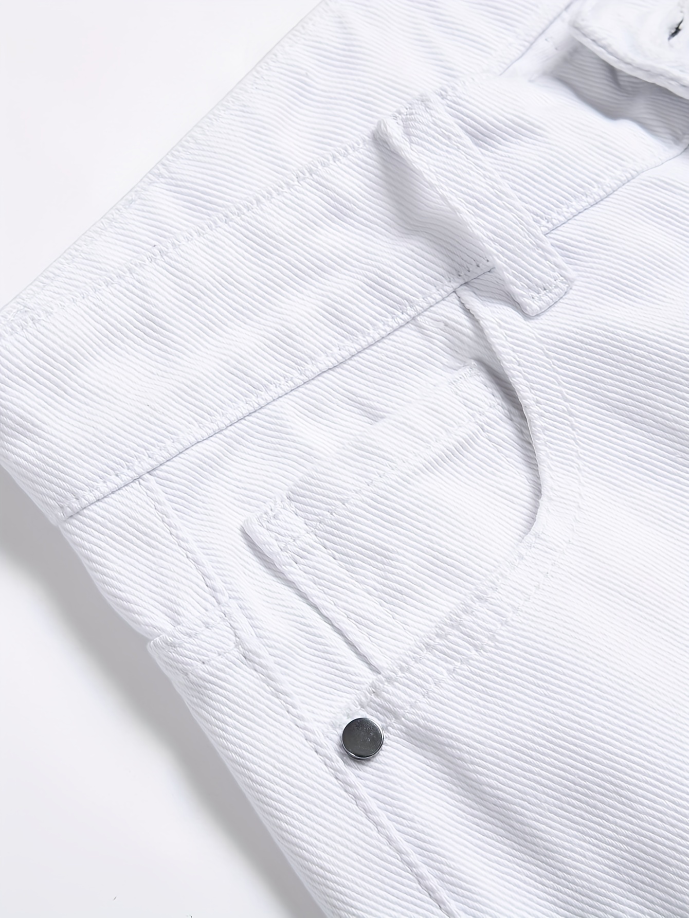 Calças Jeans Brancas Rasgadas Para Crianças Calças De Brim - Temu