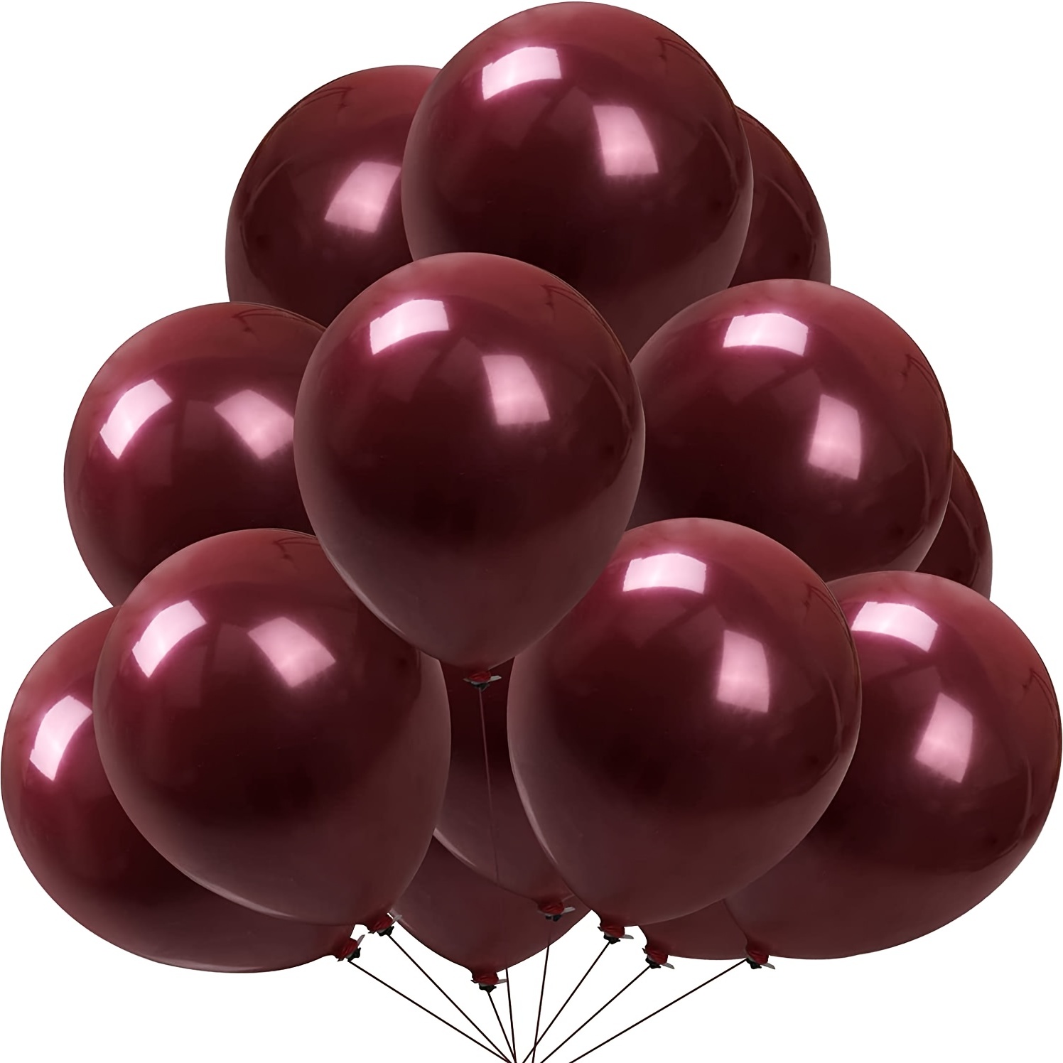 50pcs palloncini rosso bordeaux, palloncini rosso vino da 12 pollici, kit  ghirlanda di palloncini bordeaux per